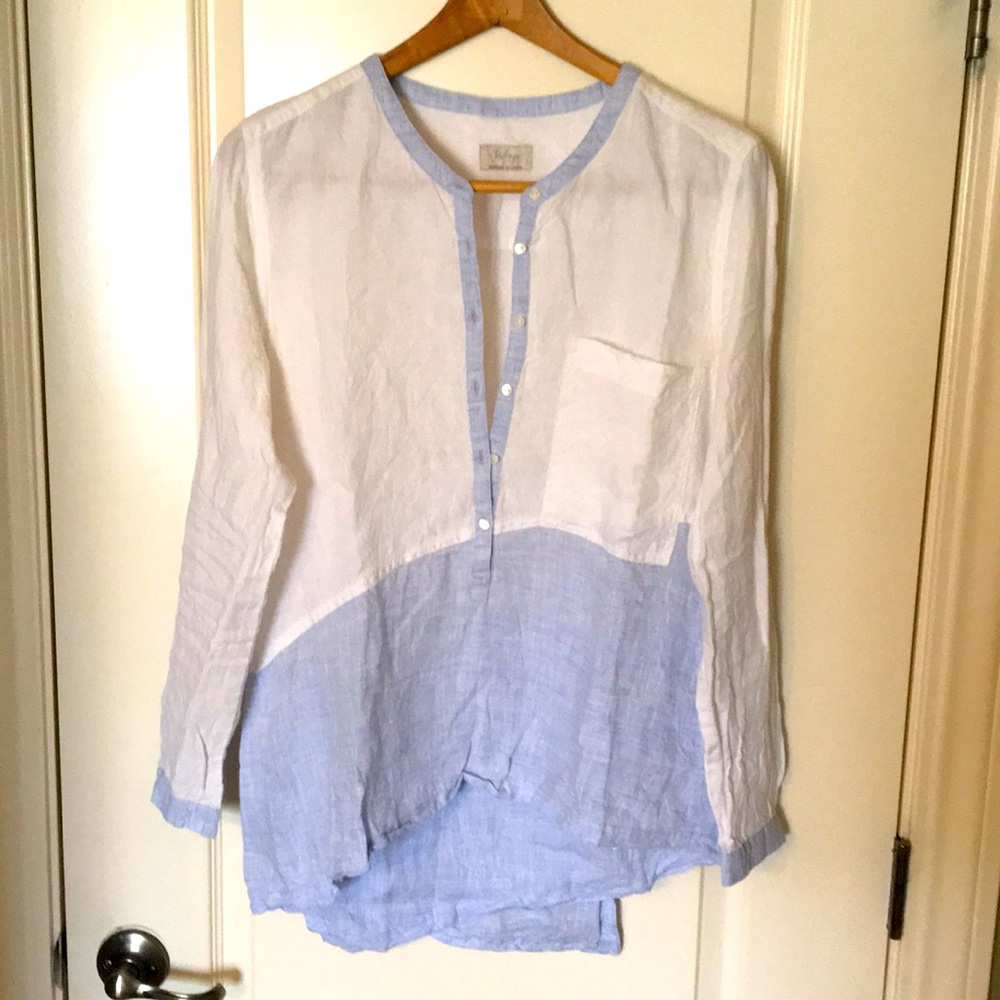 Wrap linen top